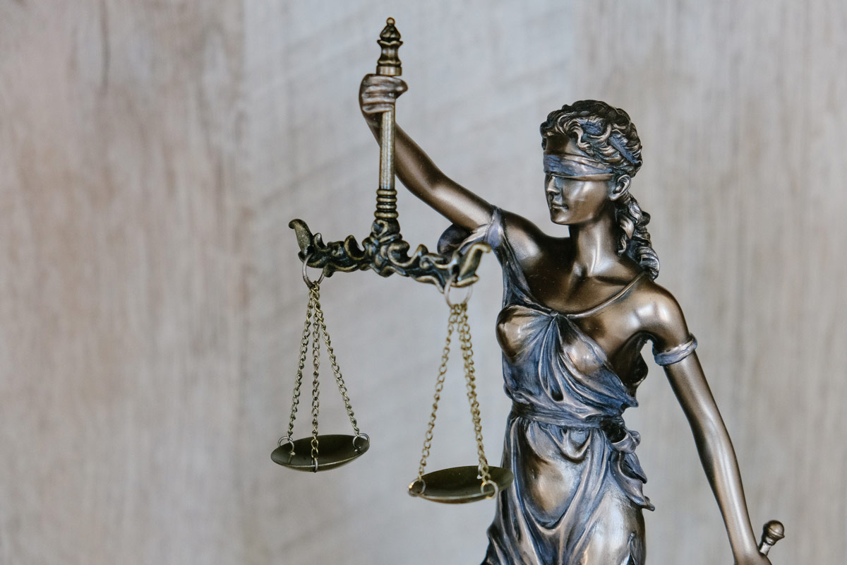 Lady justice with scales