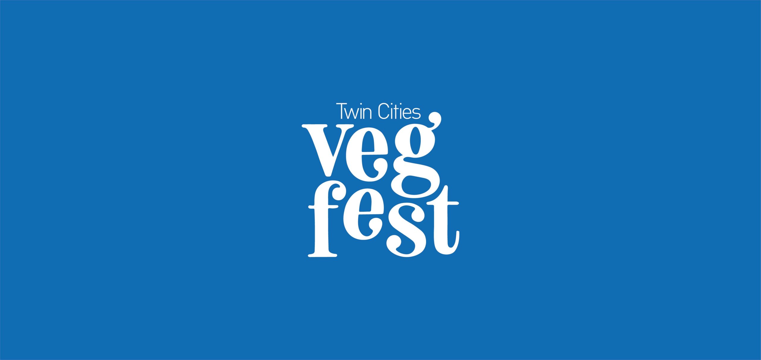 Twin Cities Vegfest Logo Blue banner